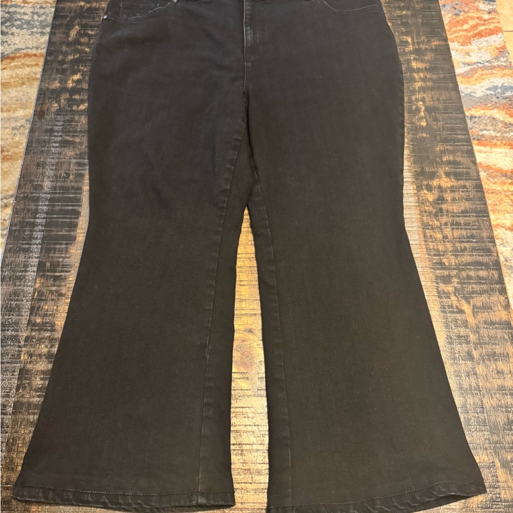 Gloria Vanderbilt Black Wide Leg Jeans